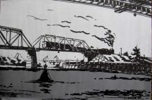 Железнодорожный мост через Днепр  ...