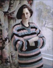 Гранатовые бусы (портрет дочери).1991