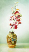 Орхидея в японской вазе