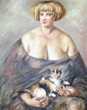 Портрет дамы с кошкой