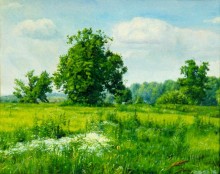 "Пейзаж в поле". 1990 г.