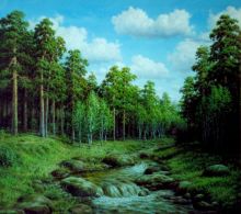"Речка в лесу". 1999 г. 