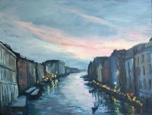 Сумерки. Большой канал в Венеции