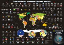 Иллюстрированная карта "Автомобили мира"