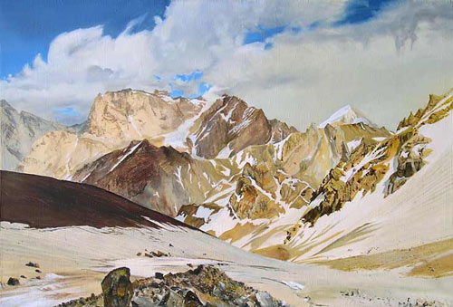 002 - Pamirs Mountains, canvas, ...